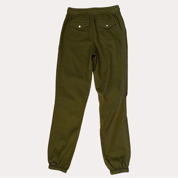 Isaac Mizrahi Live Joggers Twill Ankle Pants Green 0 - Picture 4 of 7